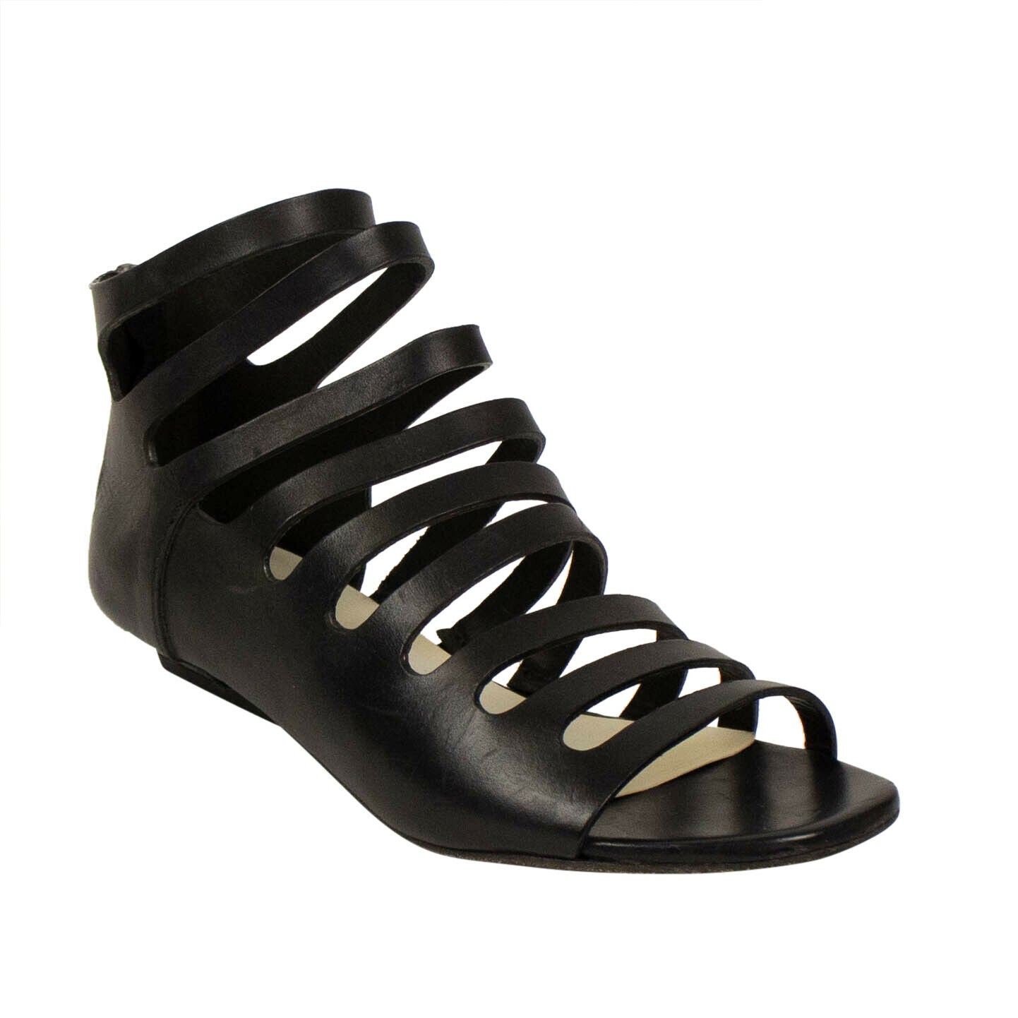 Marsell 'Sandaletto' Calf Skin Leather Heels Sandals - Black