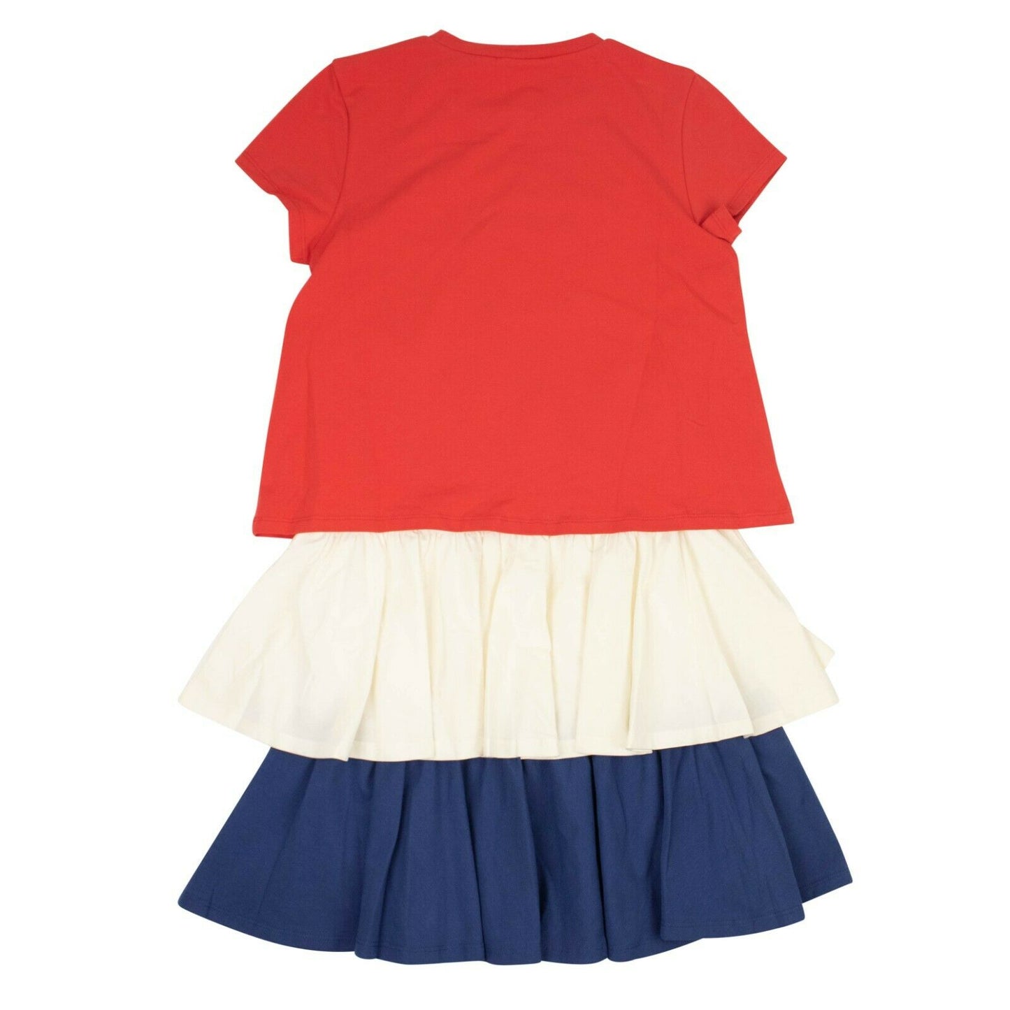 Moncler Layered Ruffle Kid Dress - Red