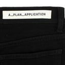 A.P.C Denim Straight Leg Cropped Pants - Black