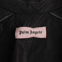 Palm Angels Windbreaker Coat Black Flue - Yellow