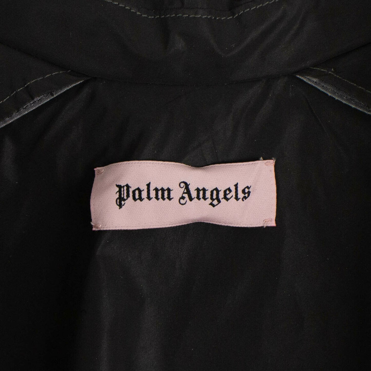 Palm Angels Windbreaker Coat Black Flue - Yellow