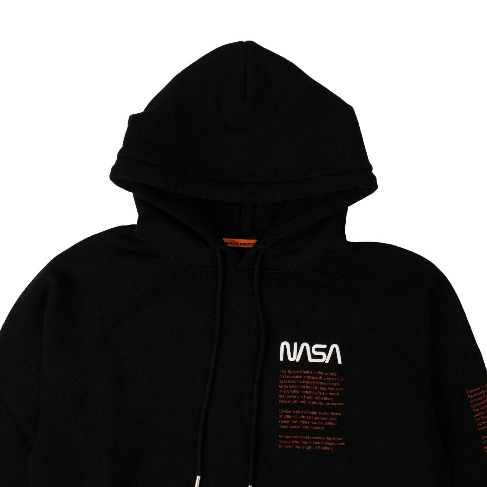 Heron Preston Men s Black NASA Hoodie 1nventory