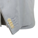 Dove Grey Cotton Stripe Suit