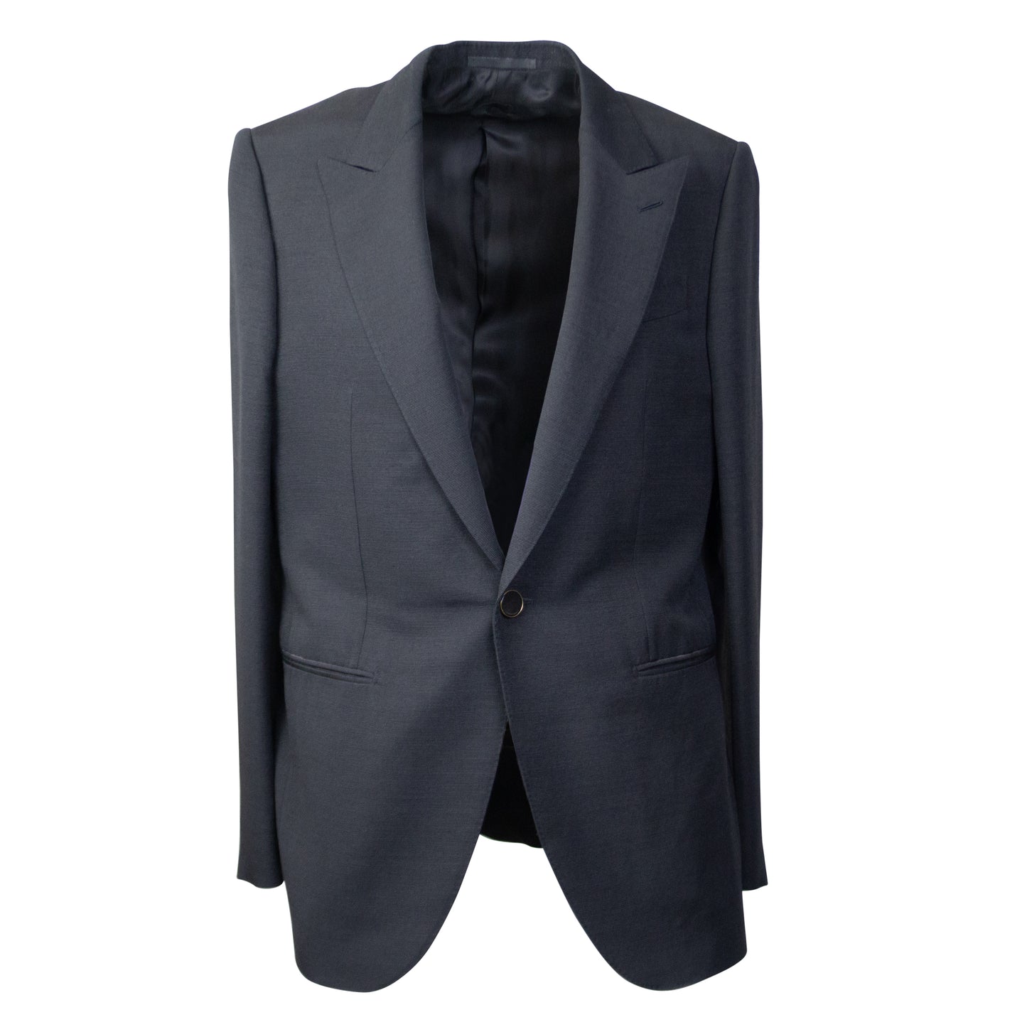 Black Wool Single Breasted Classic Blazer