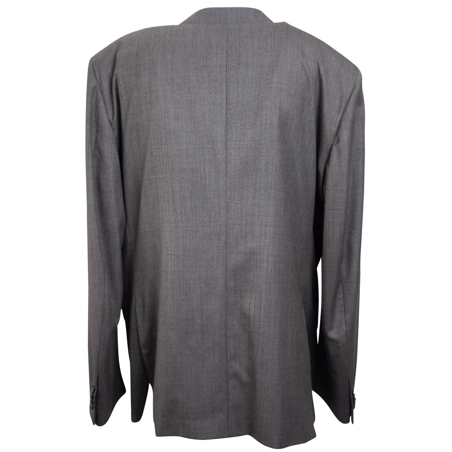 Dark Grey Wool Single Breasted Suit