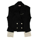 Women's Black Patch Vest Jacket