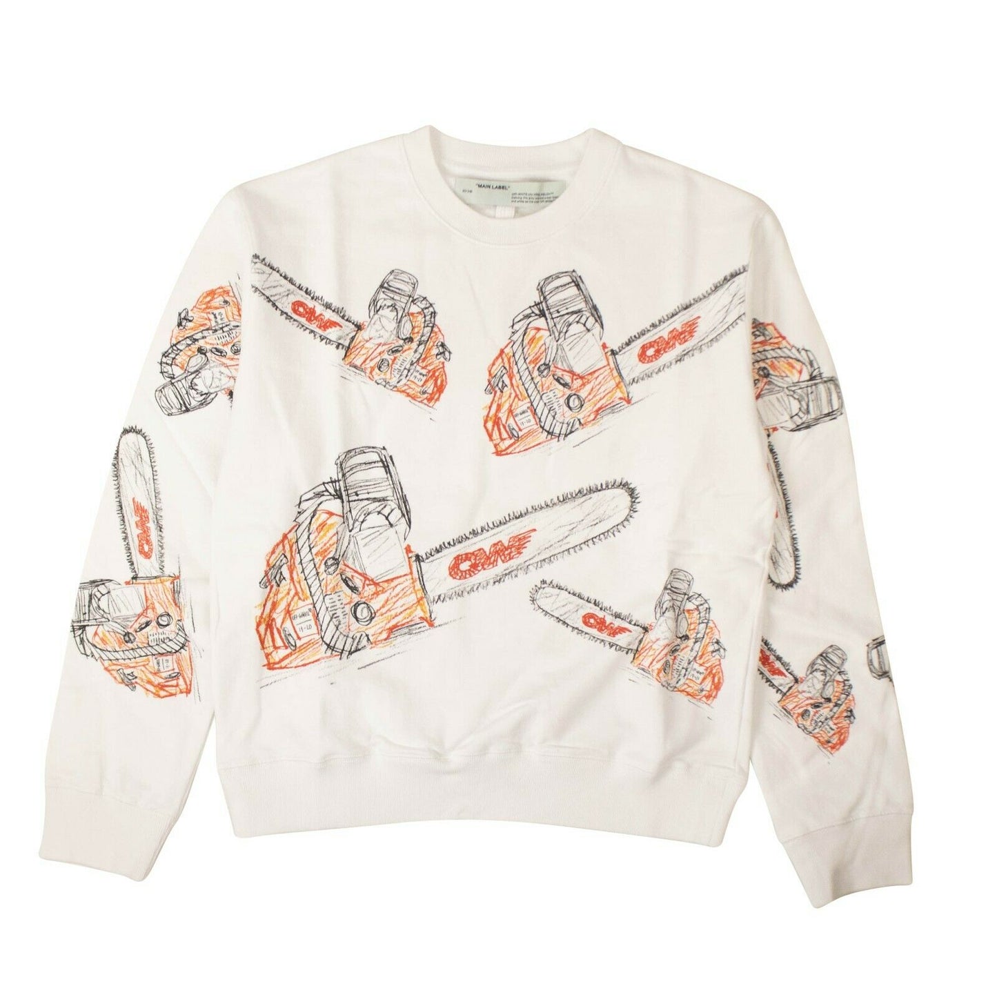 Off-White C/O Virgil Abloh Chainsaw Sweatshirt - White