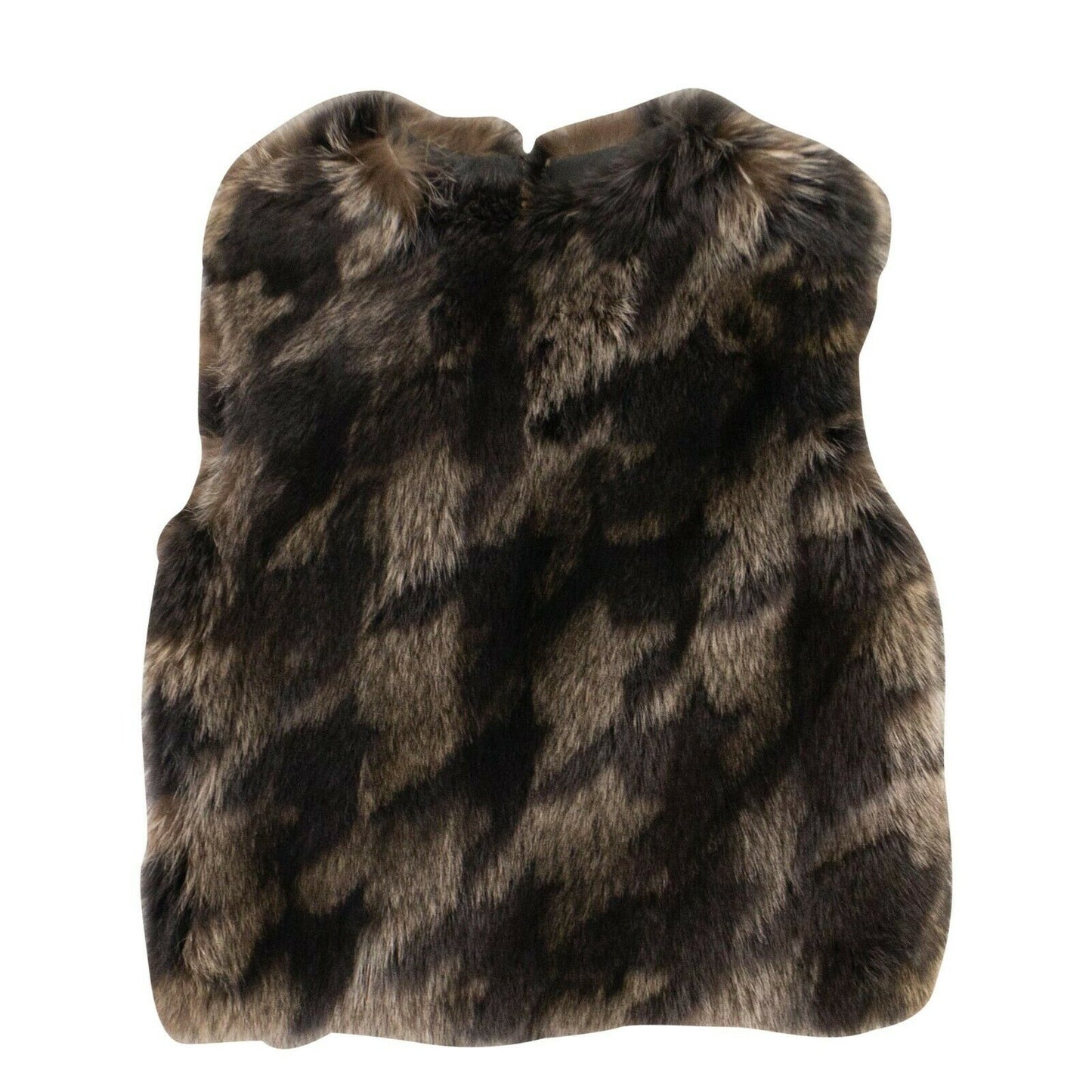 Women's Brown/Gray Pellicciai Fur Vest