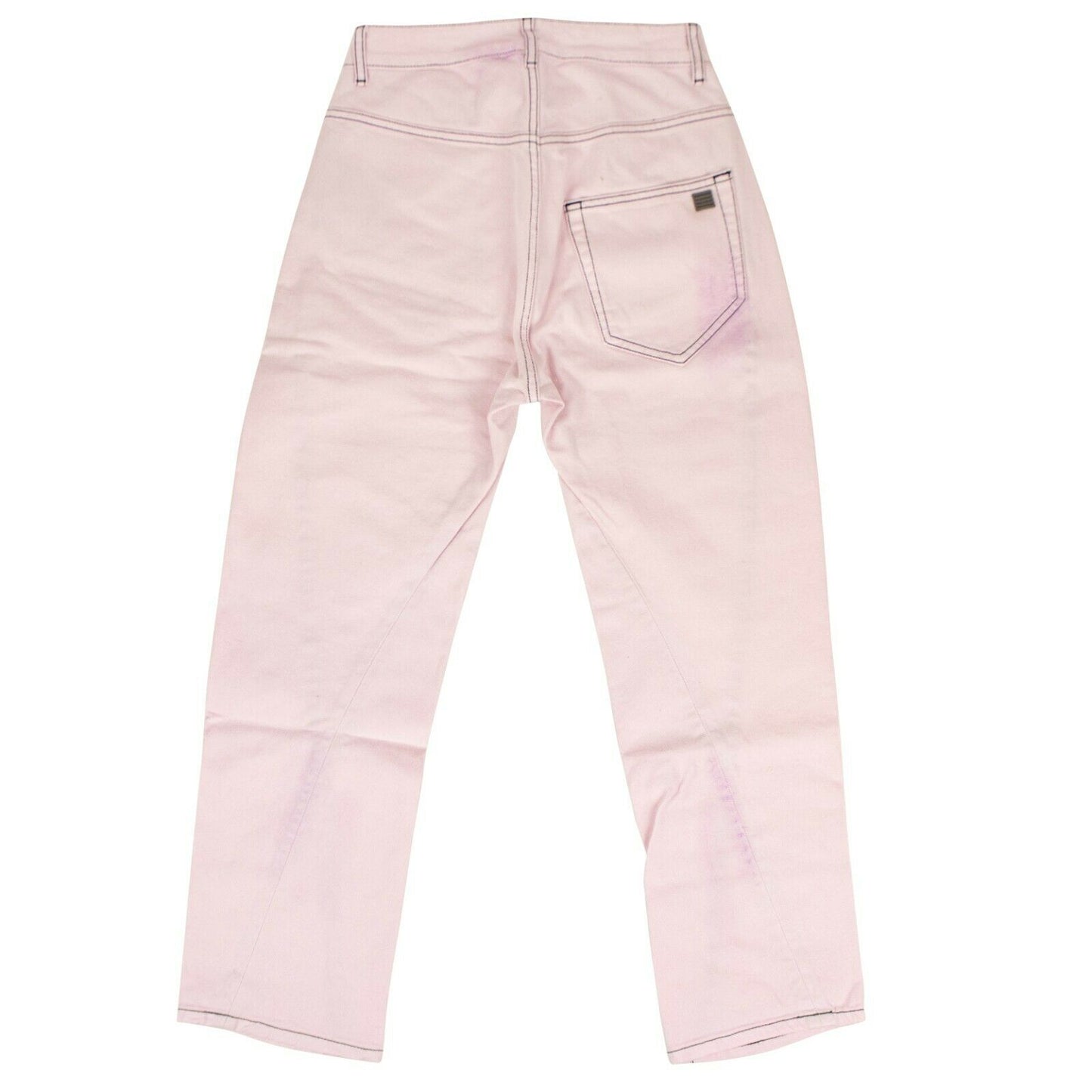 Palm Angels Cotton Curved Seam Jeans Pants - Pink