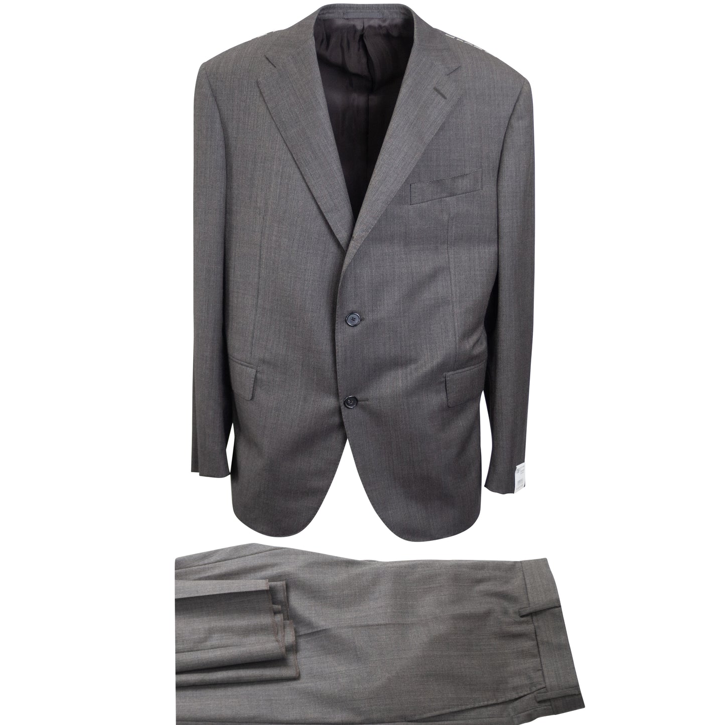 Dark Grey Wool Single Breasted Suit