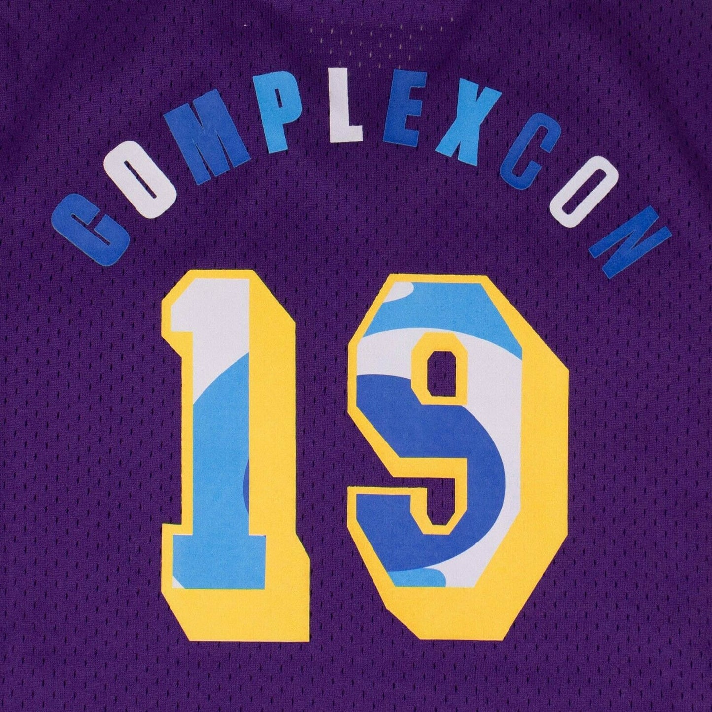Complexcon X Takashi Murakami Purple 'La Lakers' Jersey Top - Purple/Yellow