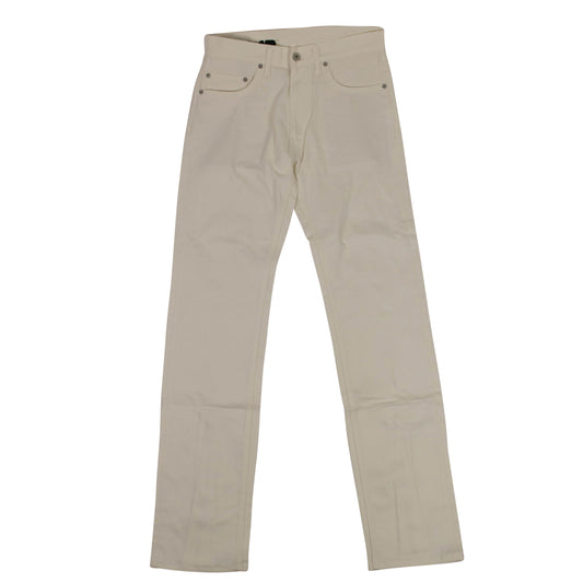 Vlone Zipper Jeans - White