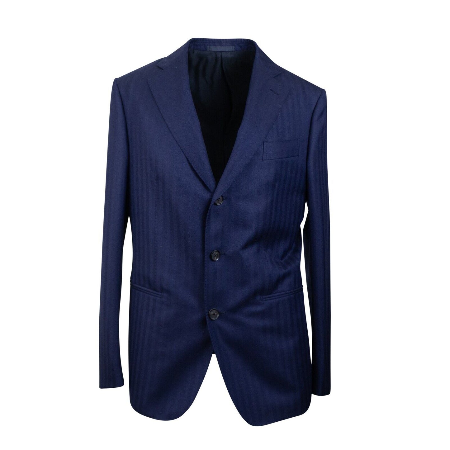 Royal Blue Wool Single Breasted Suit