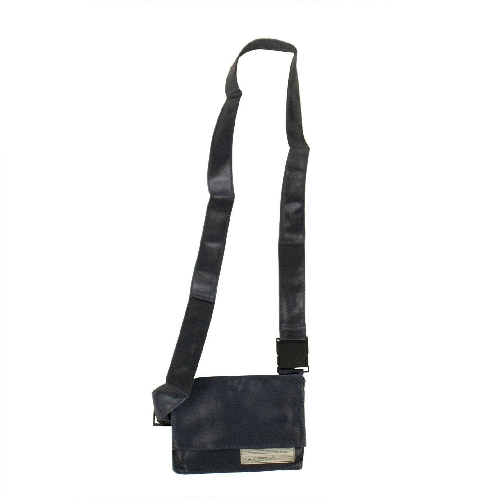 A.C.W Leather Utility Crossbody Bag Blue 1nventory