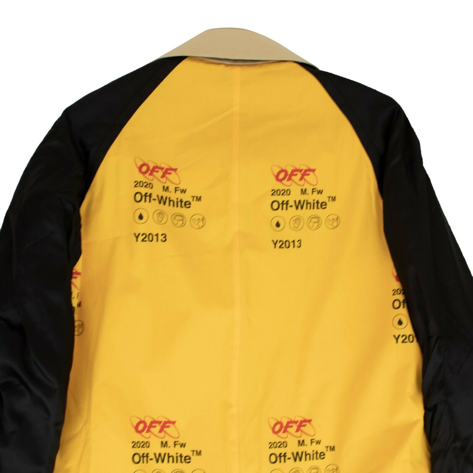 OFF-WHITE VIRGIL ABLOH コート Off-White C/O Virgil Abloh Industrial Trench Coat - Yellow