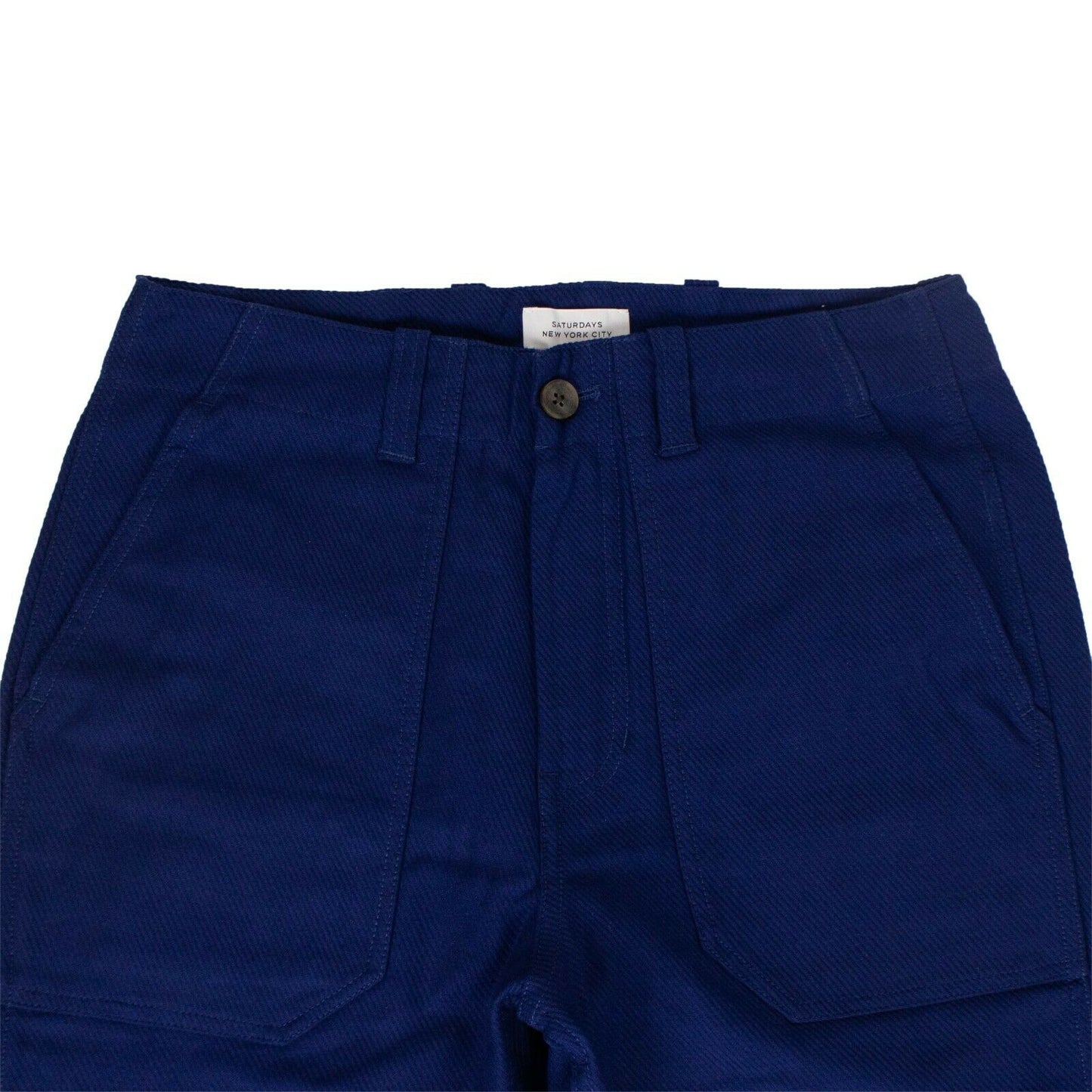 Saturdays Nyc Cotton Decatur Bellow Pants - Cobalt Blue