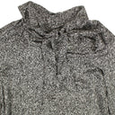 A.P.C Monochrome Satin Bow Shirt - Black/White