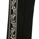 Men's Black Beaded Guitar Strap Pants