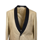 Gold Linen Single Breasted Suit