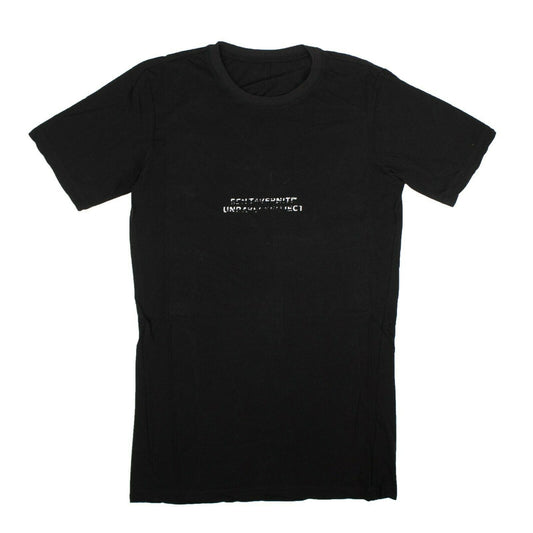 Unravel Project Contrast Logo Short Sleeve T-Shirt - Black