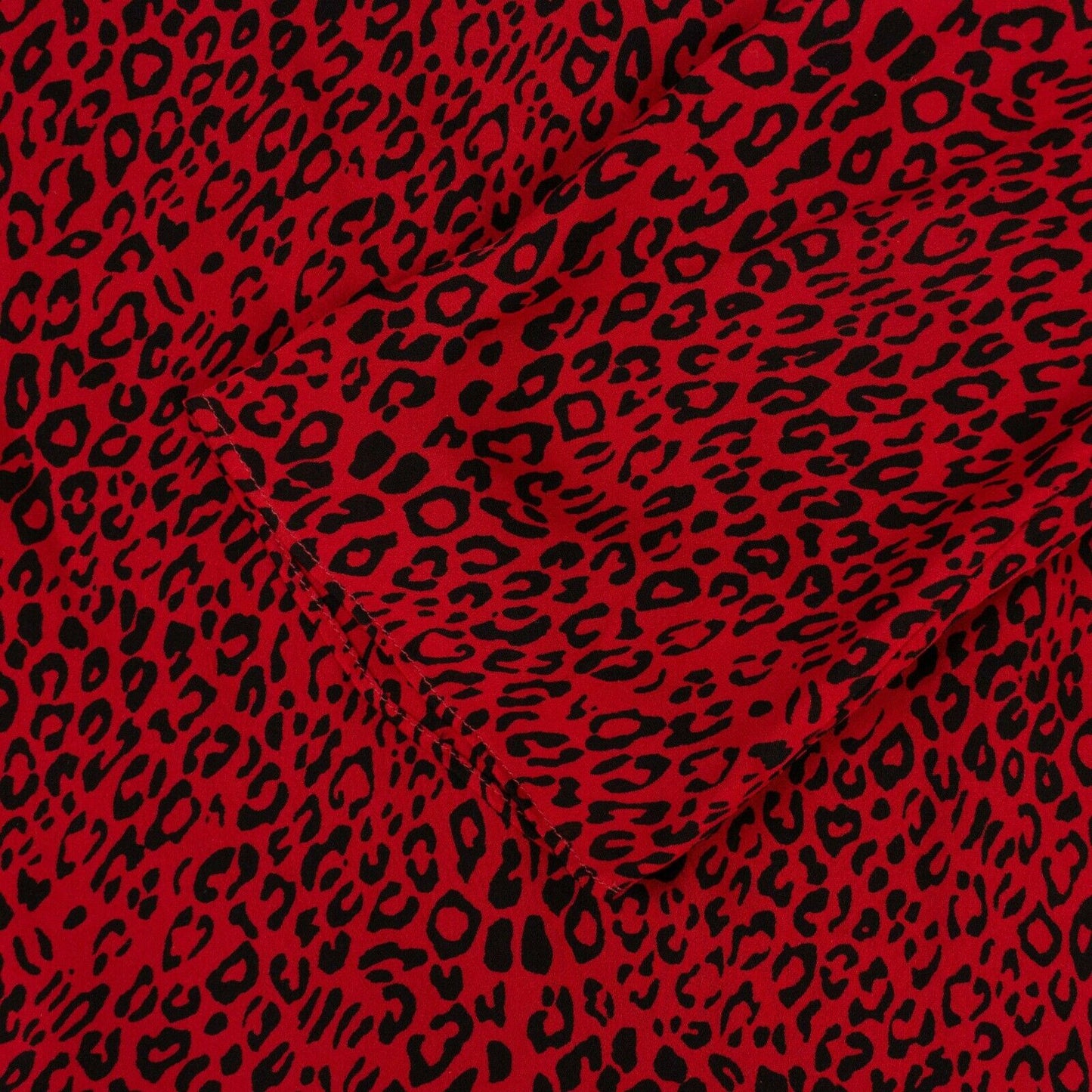 Amiri Leopard No Shoulder Long Sleeves Dress - Red