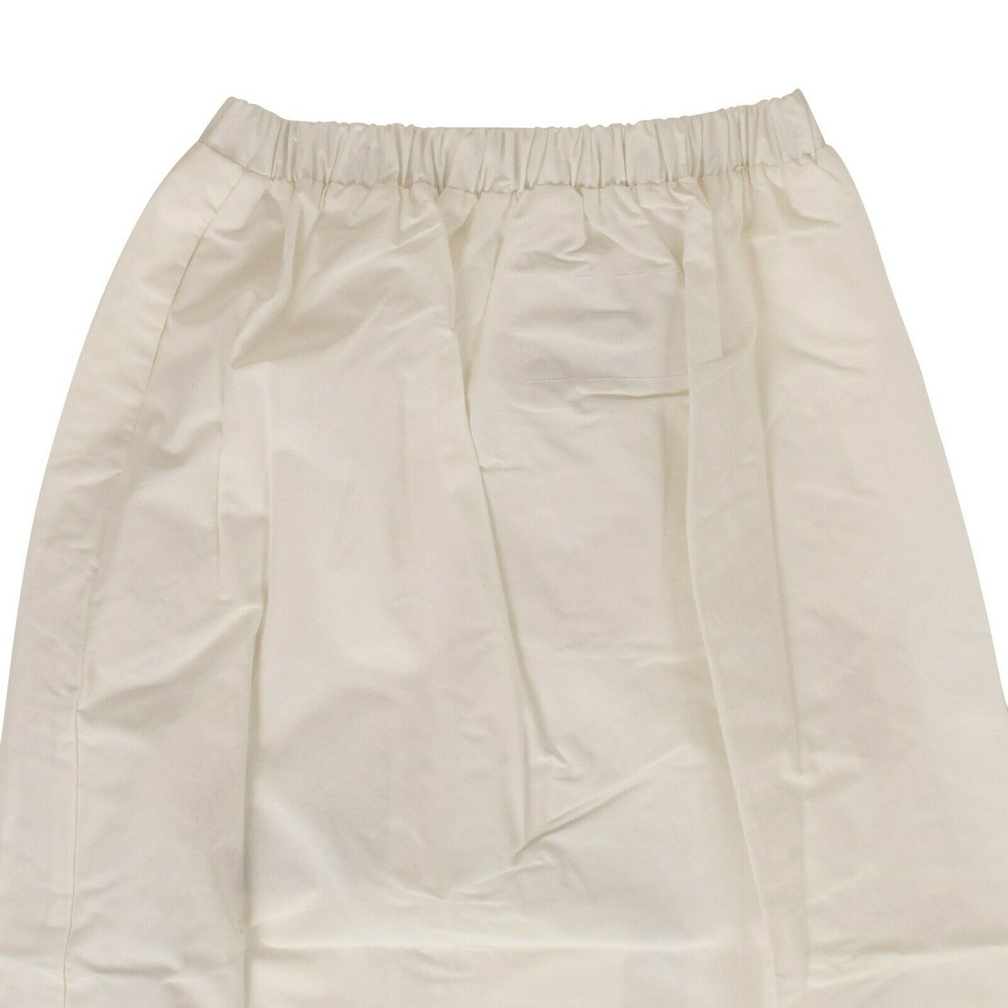 A.C.W Cotton Snap Midi Skirt - White