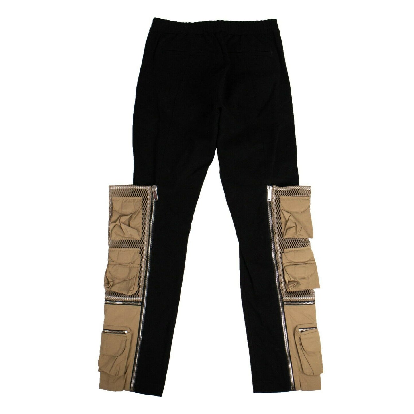 Men's Black Panels Chino Pants