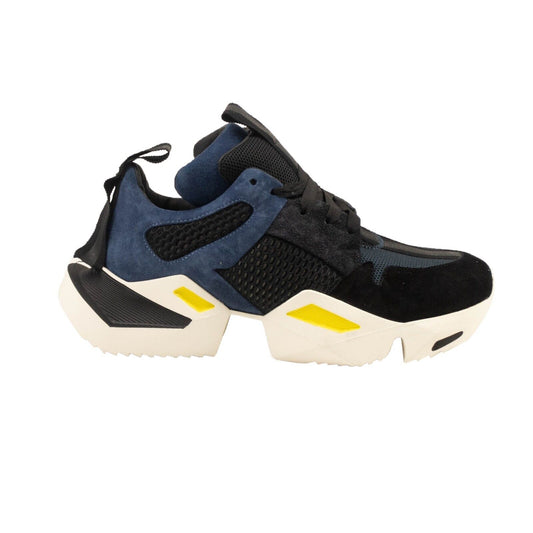 Unravel Project Mesh Suede Sneakers - Black/Navy