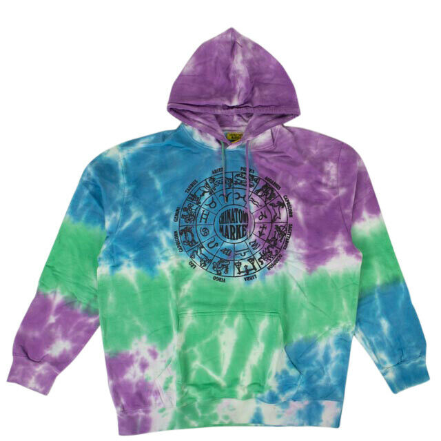 Chinatown Market Zodiac Hoodie Sweatshirt - Tie Dye