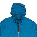 Men's Blue Zip-Up Anorak Jacket