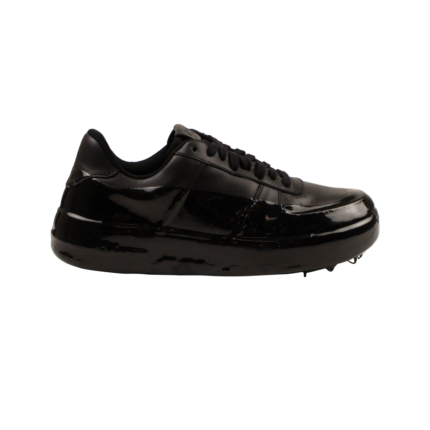 424 On Fairfax Wax Dipped Low Top Sneakers - Black