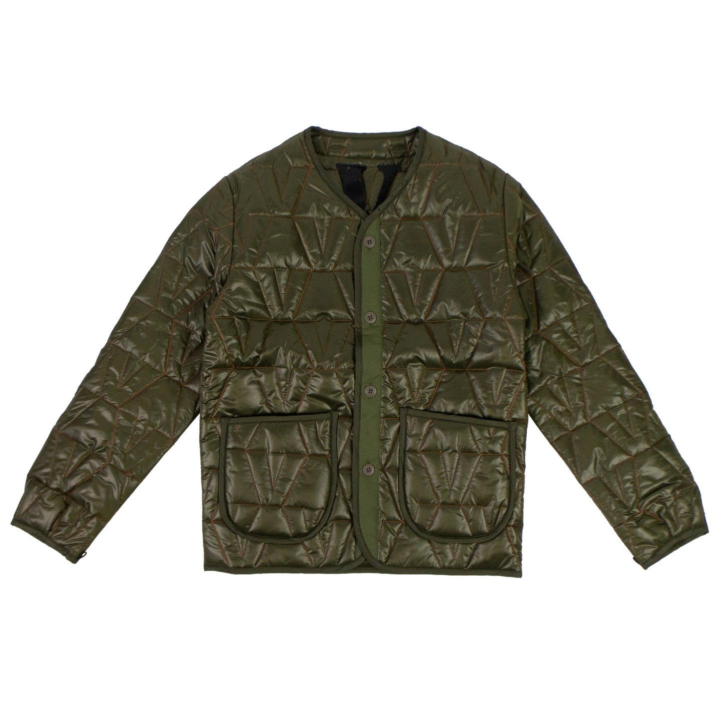 Vlone Quilted Jacket - Green
