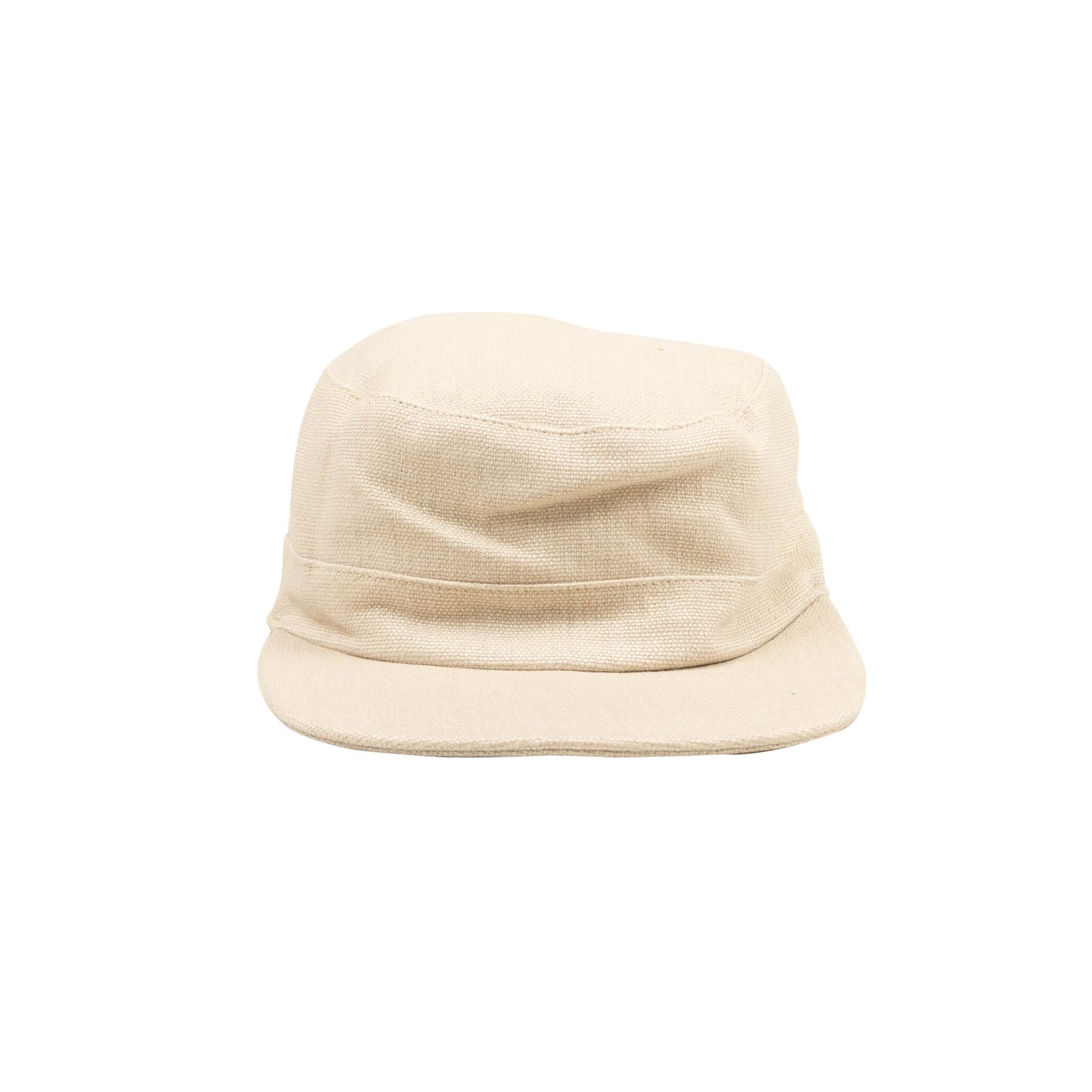 A.P.C Denim Cotton Army Style Cap - Beige