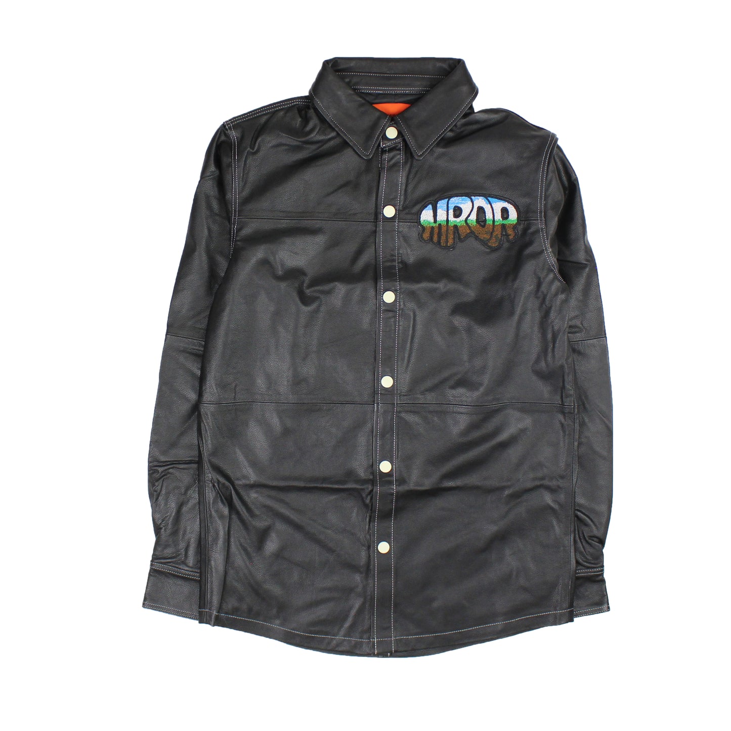 Who Decides War Mrdr Leather Work Shirt - Black