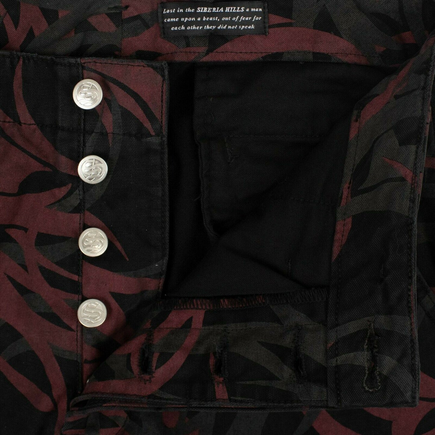 Siberia Hills Black 'Hazzard Camo' Pants - Black