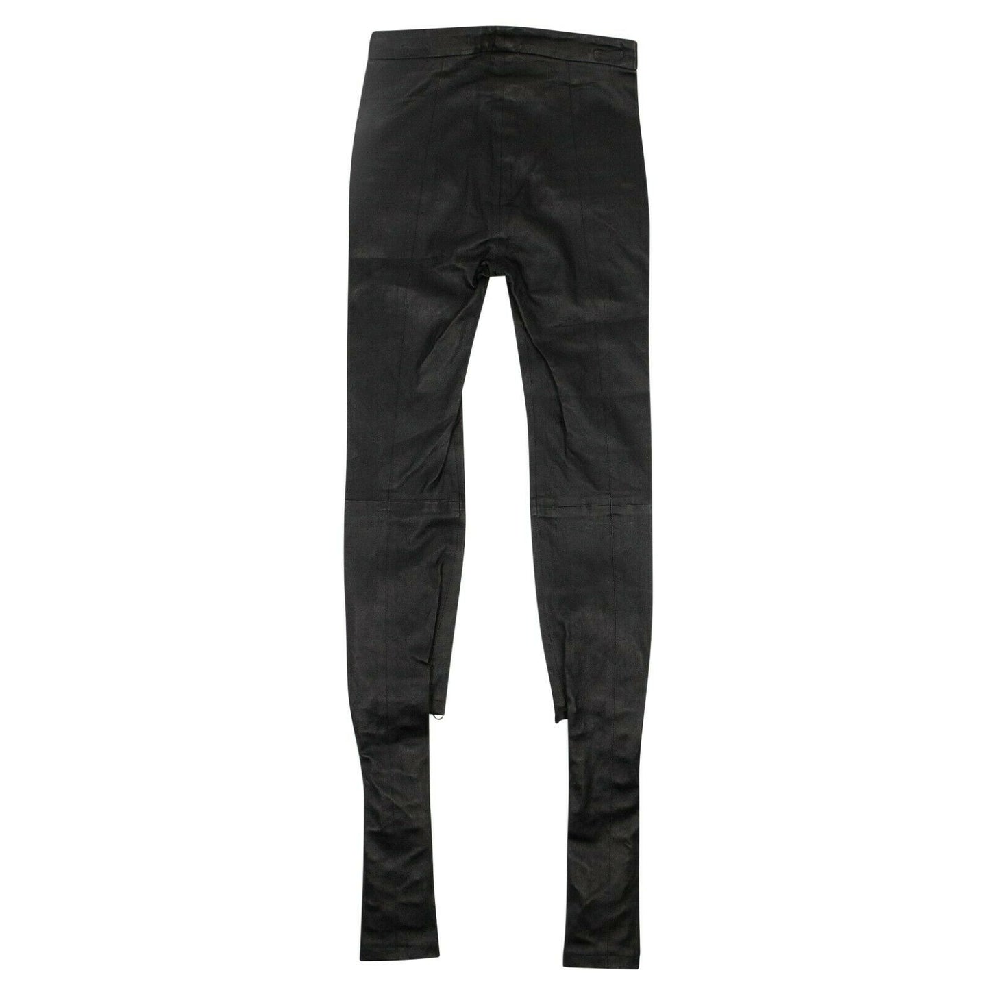 Unravel Project Leather Lace Up Skinny Pants - Black