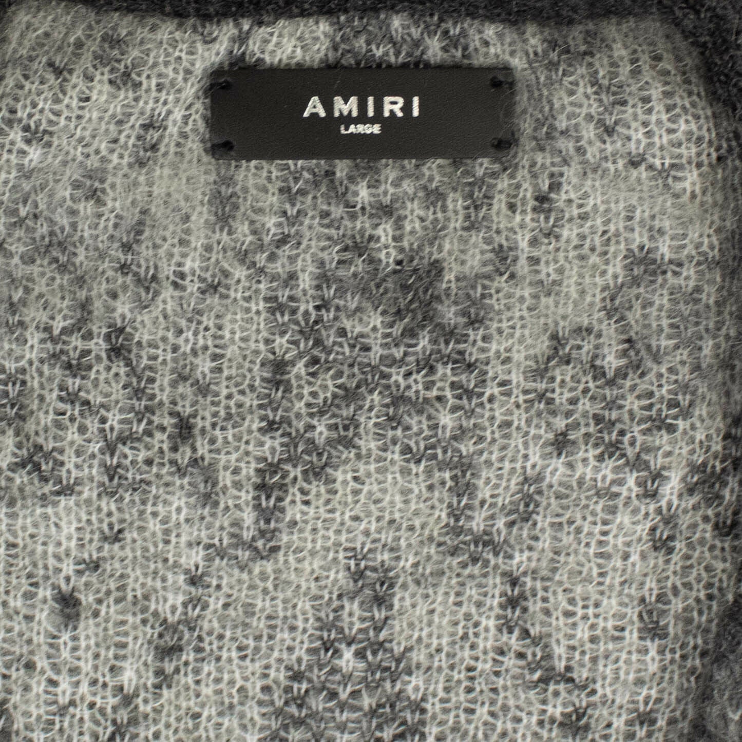 Amiri Oversized Snakeskin Print Cardigan Sweater - Dark Gray