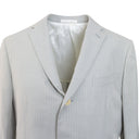 Dove Grey Cotton Stripe Suit