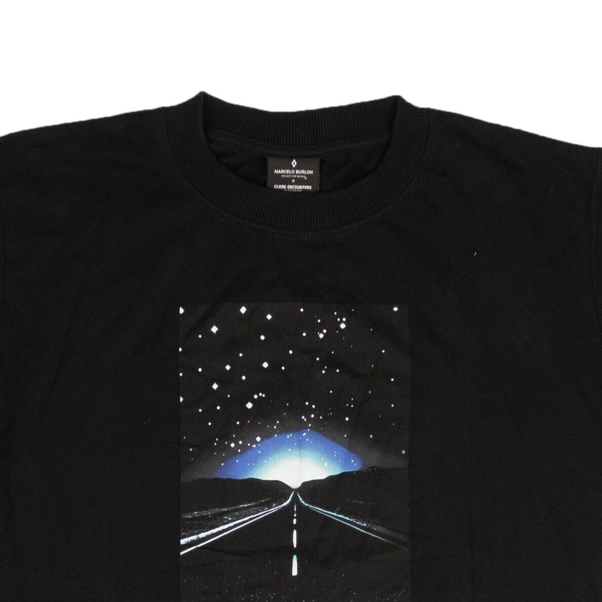 Marcelo Burlon Close Encounters Short Sleeve T-Shirt - Black