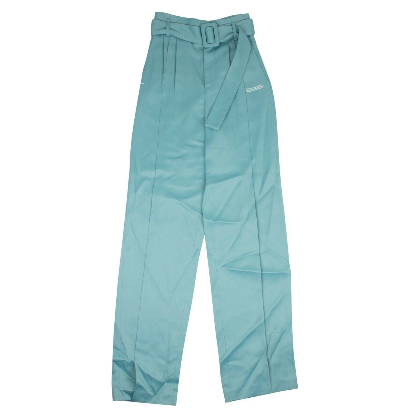 Off-White C/O Virgil Abloh Front Pleats Pants - Blue