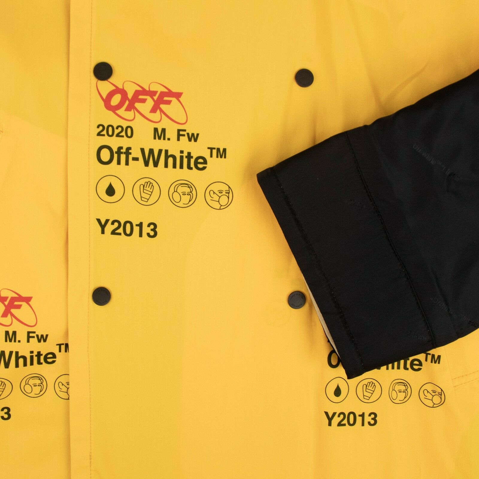 OFF-WHITE VIRGIL ABLOH コート Off-White C/O Virgil Abloh Industrial Trench Coat - Yellow