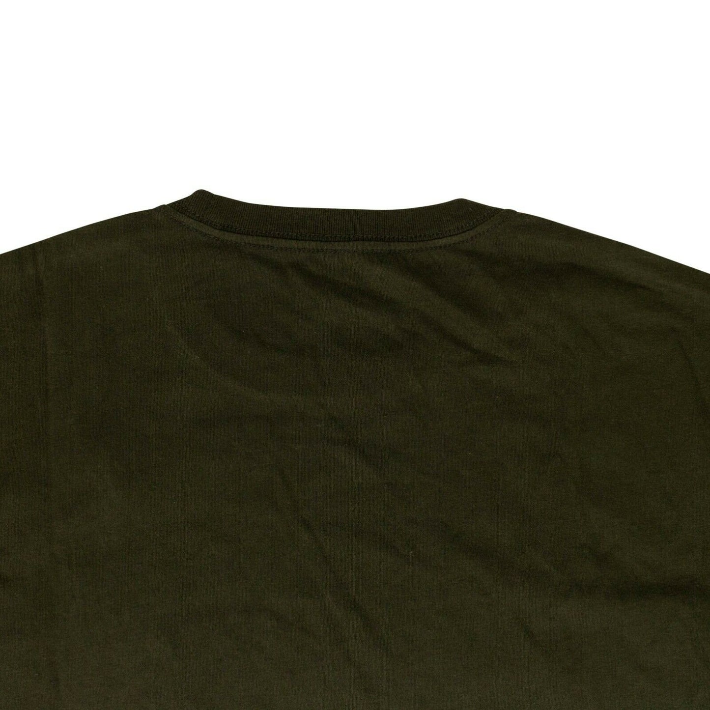 Organic Cotton Maha Eagle Chest T-Shirt - Olive Green