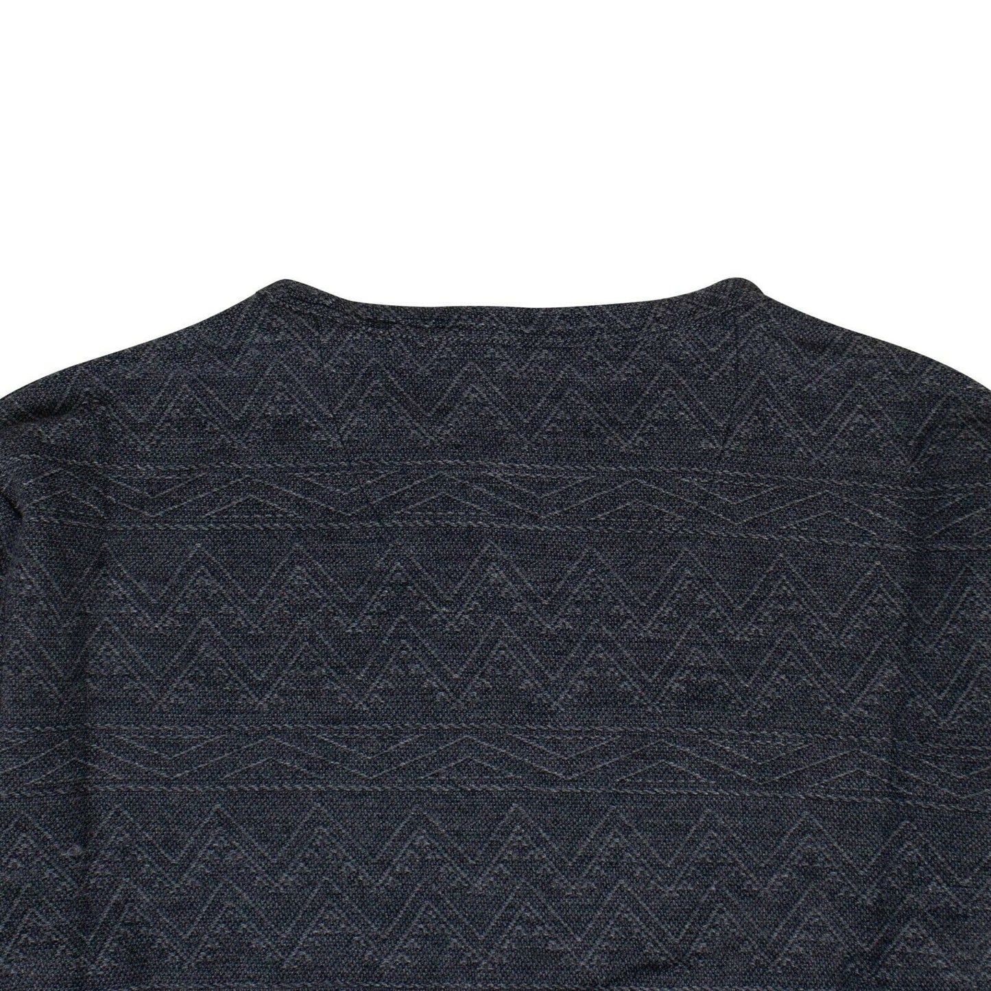 Saturdays Nyc Cotton Graham Jacquard Long Sleeve T-Shirt - Blue