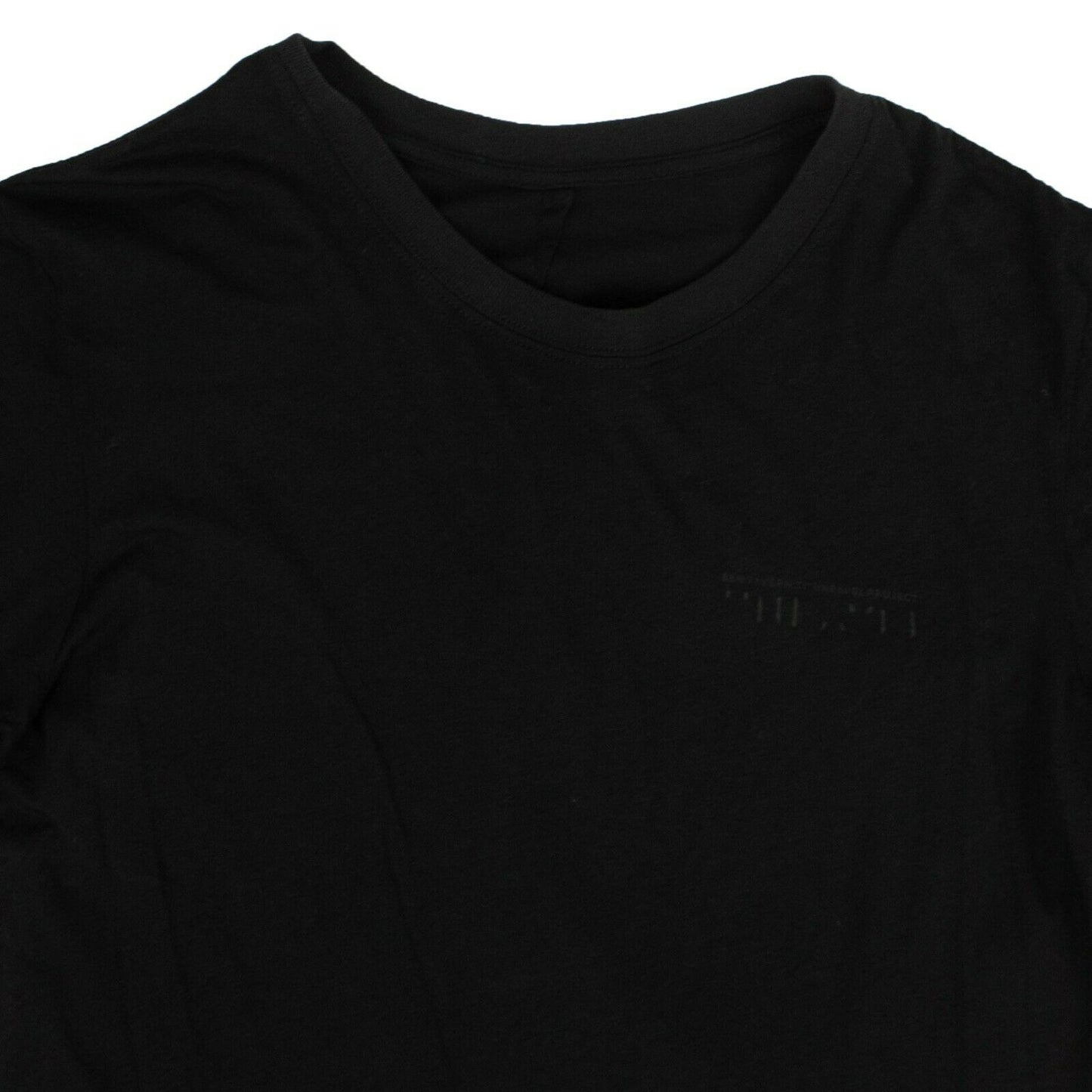 Unravel Project Cotton Elongated Fitted T-Shirt - Black