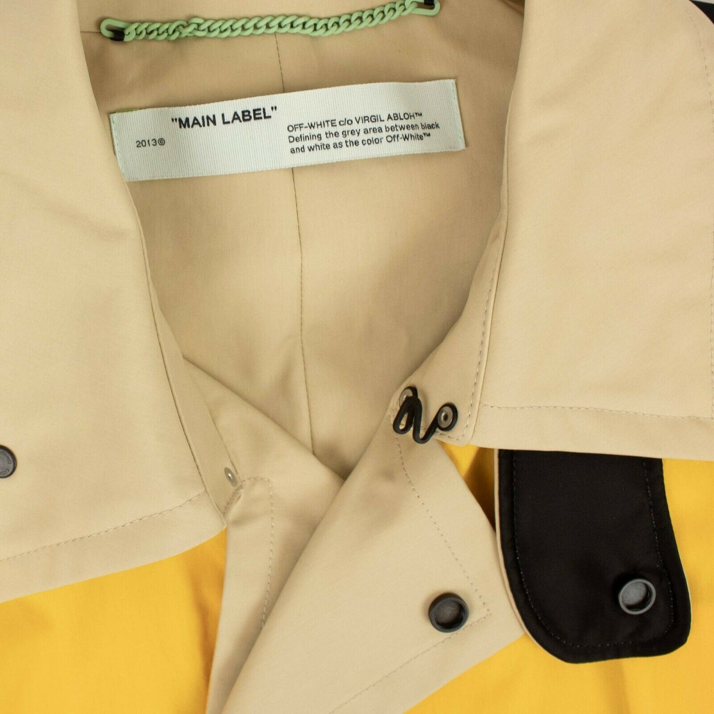 Off-White C/O Virgil Abloh Industrial Trench Coat - Yellow