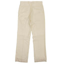 Ivory Wool Classic Tailored Straight Leg Pants