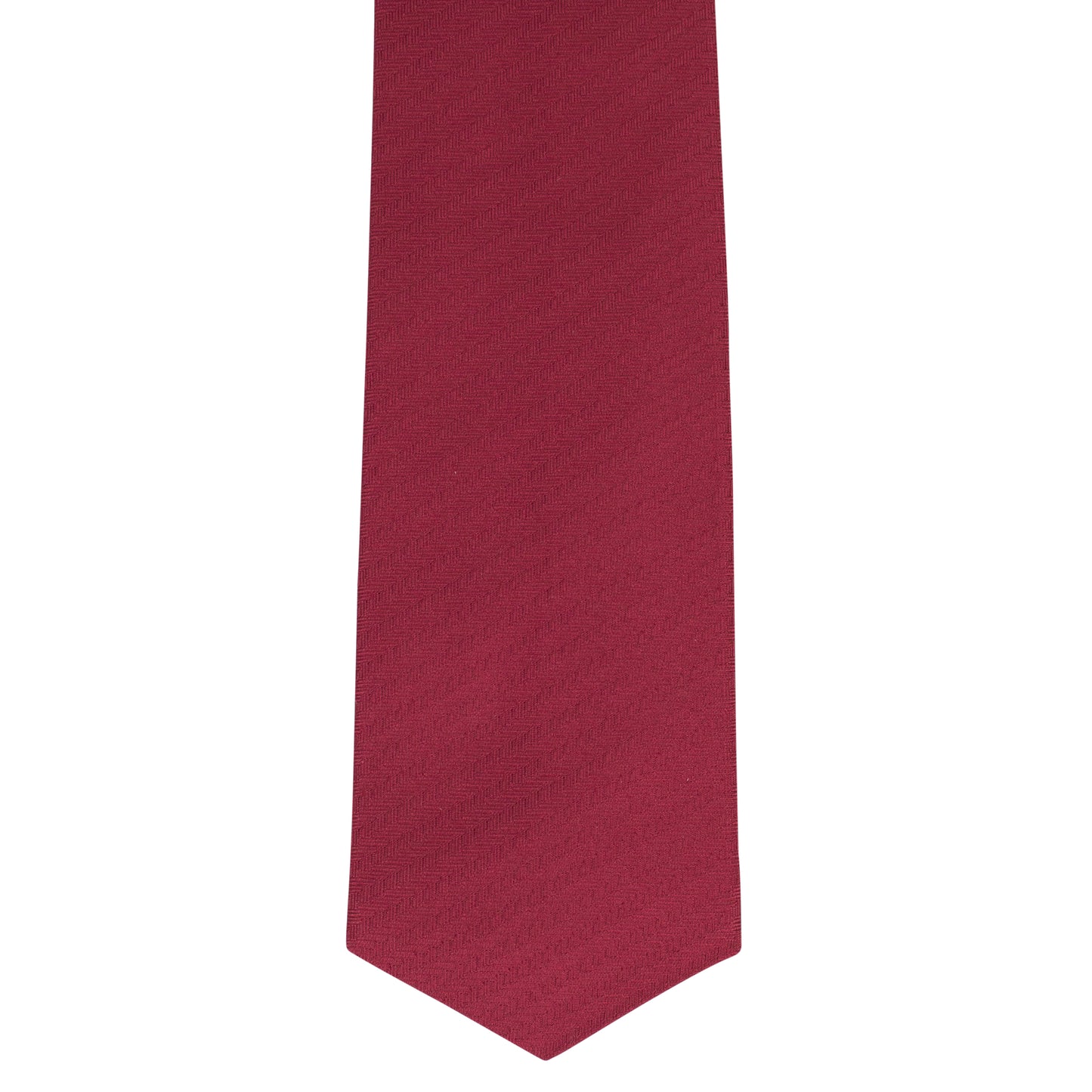 John Lobb Silk Herringbone Neck Tie - Red
