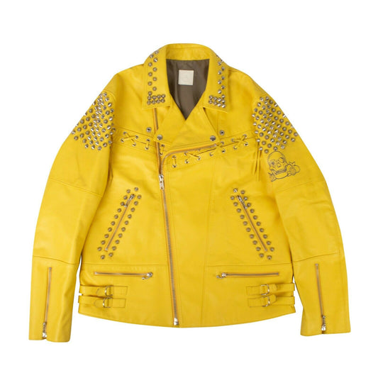Alchemist ‘Gang Gang Lemon City Mimosa’ Biker Jacket - Yellow