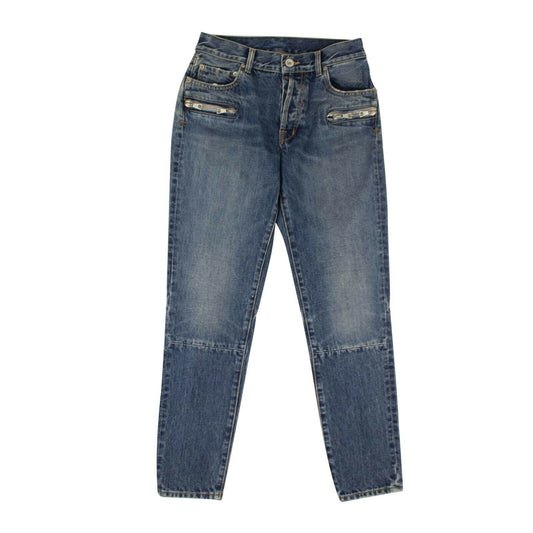 Unravel Project Zipped Jeans Pants - Blue