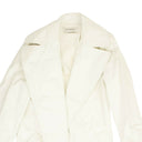 A Plan Application Rubberized Trench Coat - White